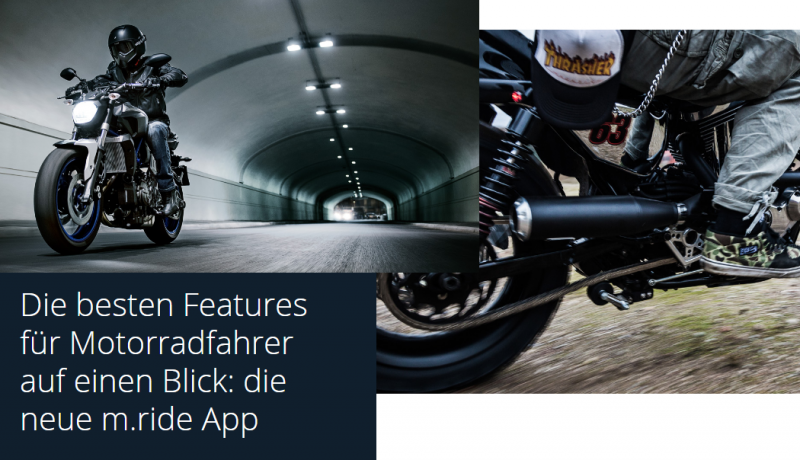 Ocular Online Referenz m ride motogadget Screenshot Landingpage